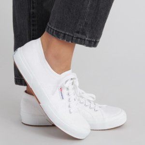 Superga Cotu Classic White Canvas Sneaker Size US 7 / EU 37 1/2